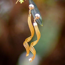 עגילים מיוחדים מצמח הזהב, תכשיטים בעבודת יד, עגילים לאירוע